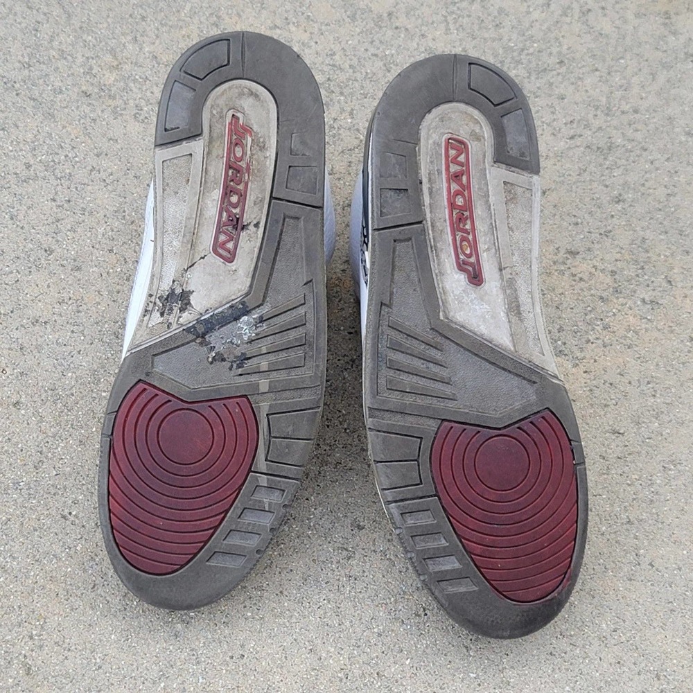 Nike Air Jordan Retro 3 Cement Grey Shoes - Picture 8 of 10